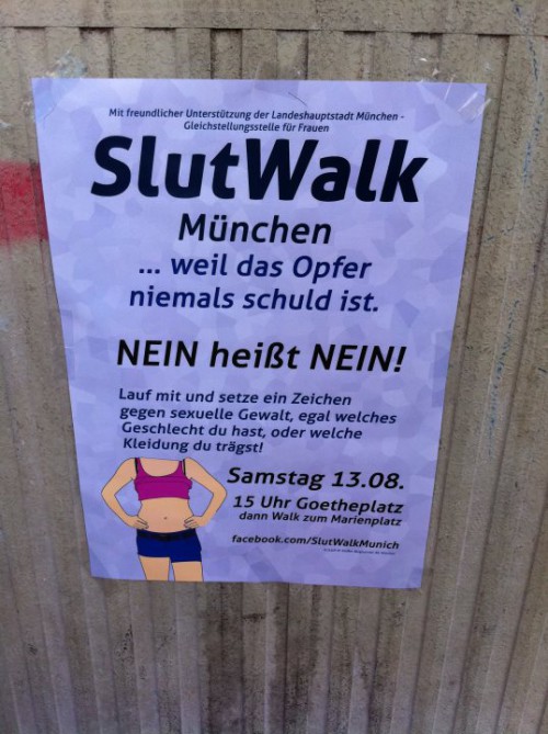 advertisement for SlutWalk
