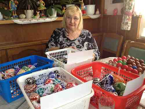 Frau Stipsits in her kitchen