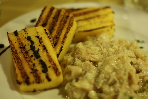 Polenta and baccala at Il Garibaldi