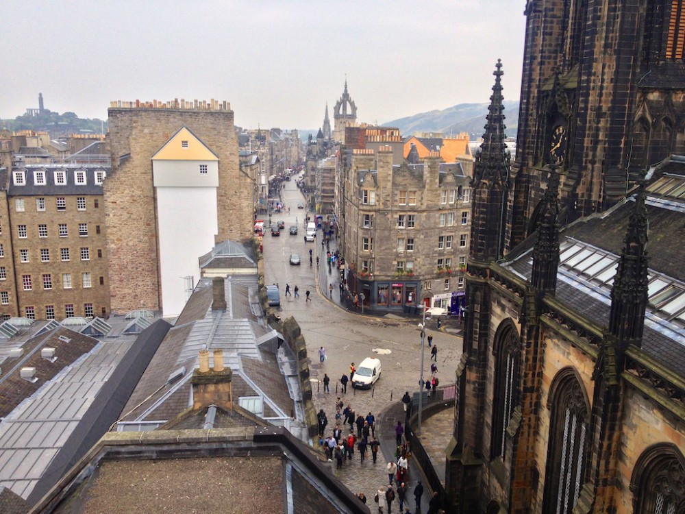 view from the Camera Obscura balcony