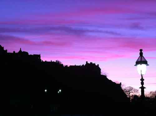 Edinburgh Castle sunset