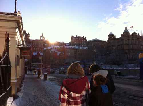 Edinburgh - the sun at noon