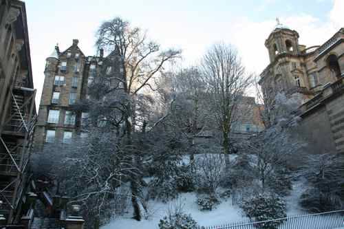 Edinburgh in the snow