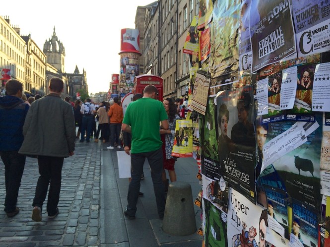 Flyers and crowds as the Fringe takes over Edinburgh's Royal Mile