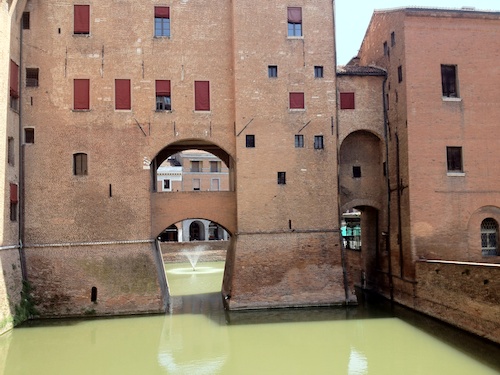 Ferrara castle moat