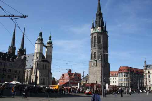 Markt in Halle an der Saale