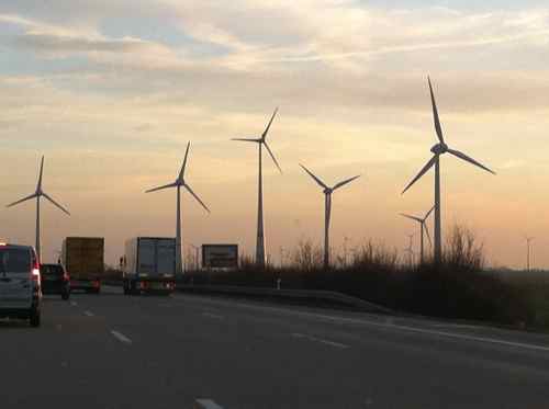 roadside windmills in Germany