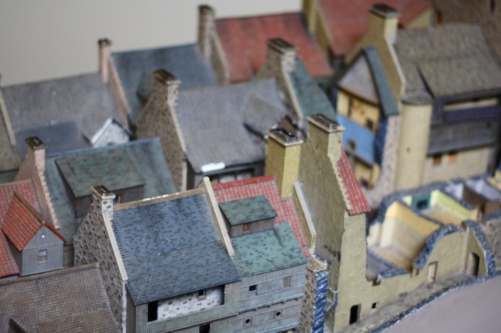 a miniature recreation of Mary King's Close