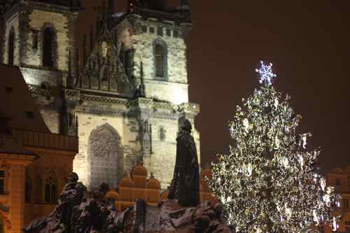 Christmas tree in Prague
