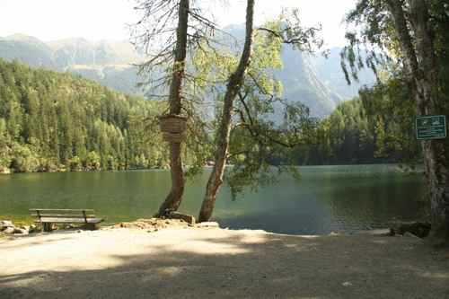 Piburgersee mountain lake
