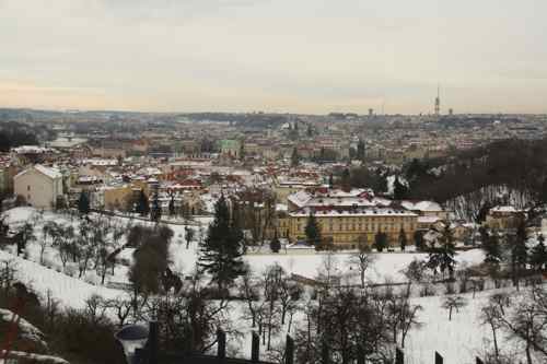 Snowy Prague 