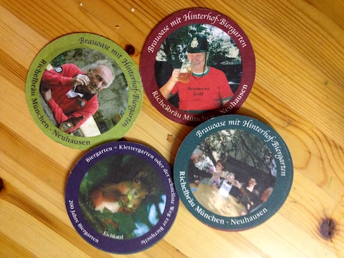 Richelbraeu Munich beer coasters