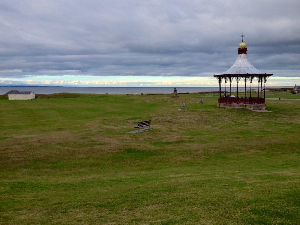 park next to the beach in Nairn, Scotland