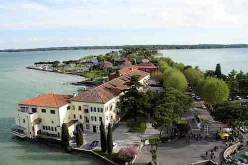 Sirmione: looking down the peninsula towards the mainland