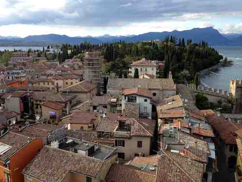 the view of the old town from the castle