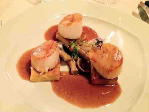 scallops at Hotel Pace