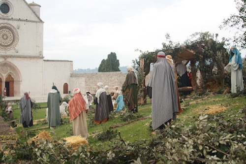 Assisi life-sized nativity scene