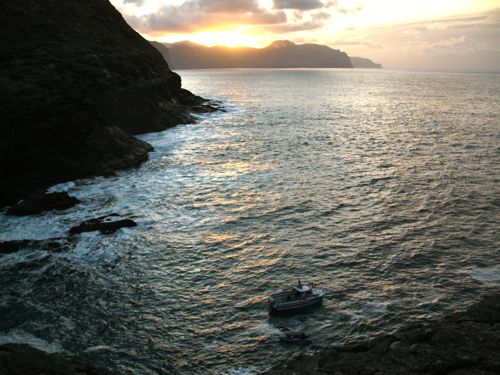 boats in the ocean