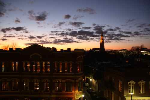 view of Charleston from The Rooftop Bar