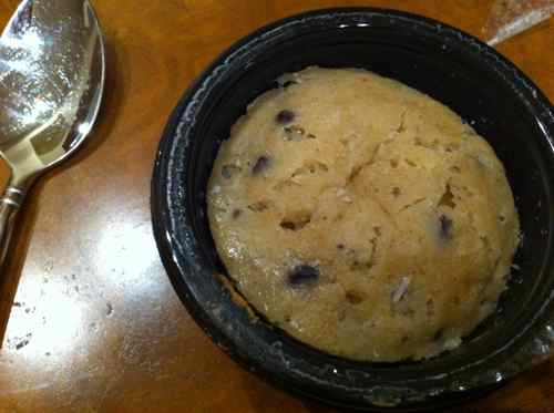 Spotted dick in a pot. Not exactly the shape one would expect.