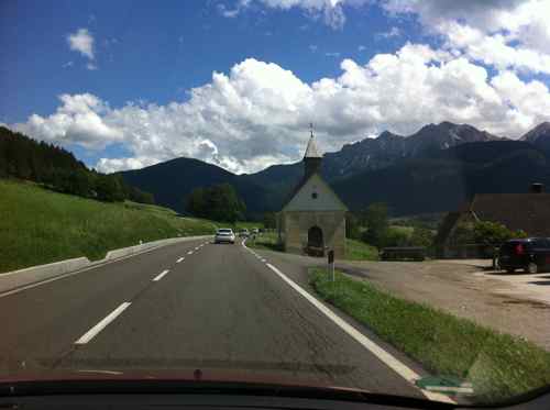 the road to Val Pusteria