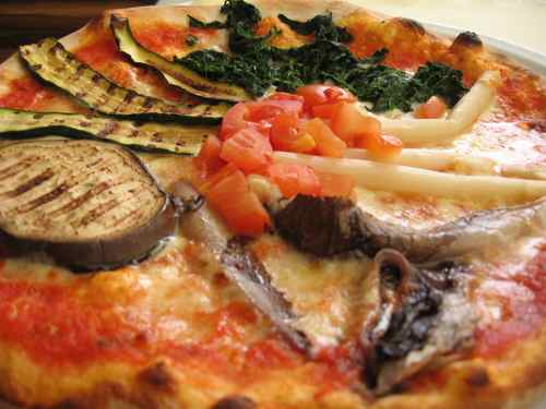 pizza with vegetables