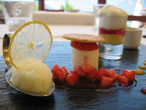 dessert at Castel Fragsburg
