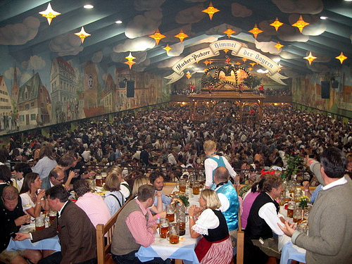 Hacker Pschorr Tent at Oktoberfest, Munich