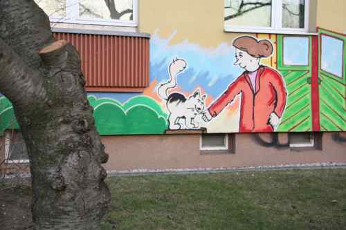 Street mural in Leipzig, Germany