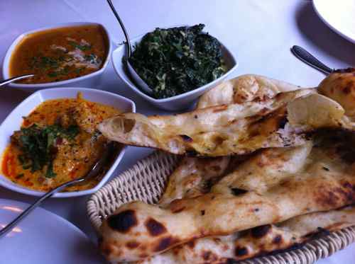 vegetable dishes at Star of India