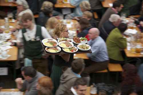 Oktoberfest waitresses are pretty amazing