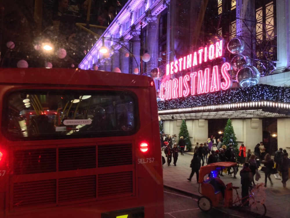 Christmas lights in London