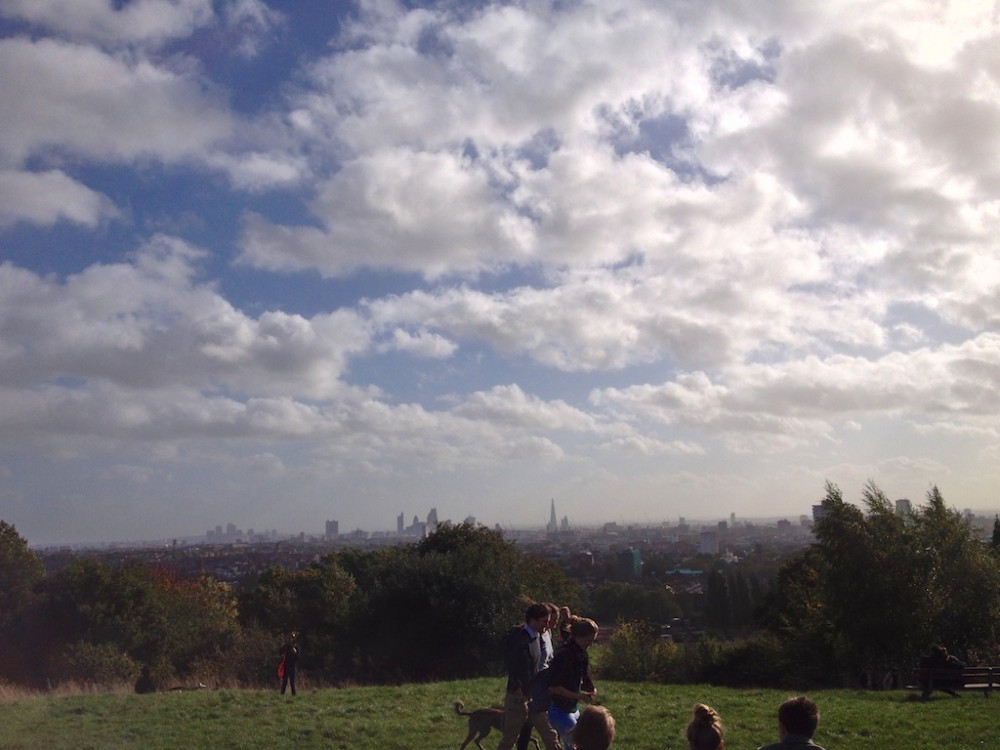 London view from Hampstead Heath